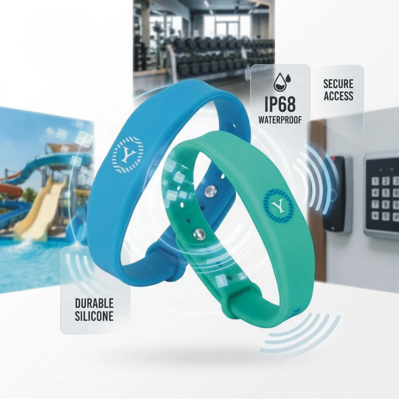 waterproof silicone wristband